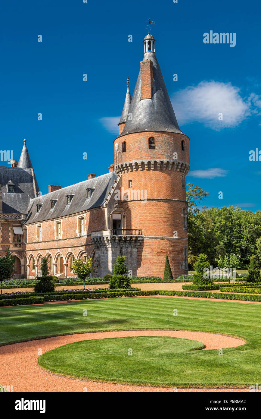 Frankreich, Centre Val de Loire, Eure-et-Loir, Chateau de Maintenon und französischer Garten Stockfoto