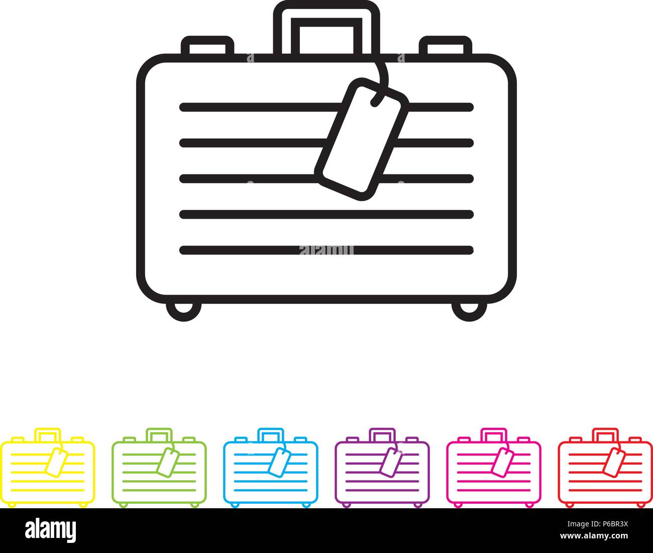 Australien Gepäckanhänger Bunt - PVC Anhänger Für Koffer Und Reisetaschen