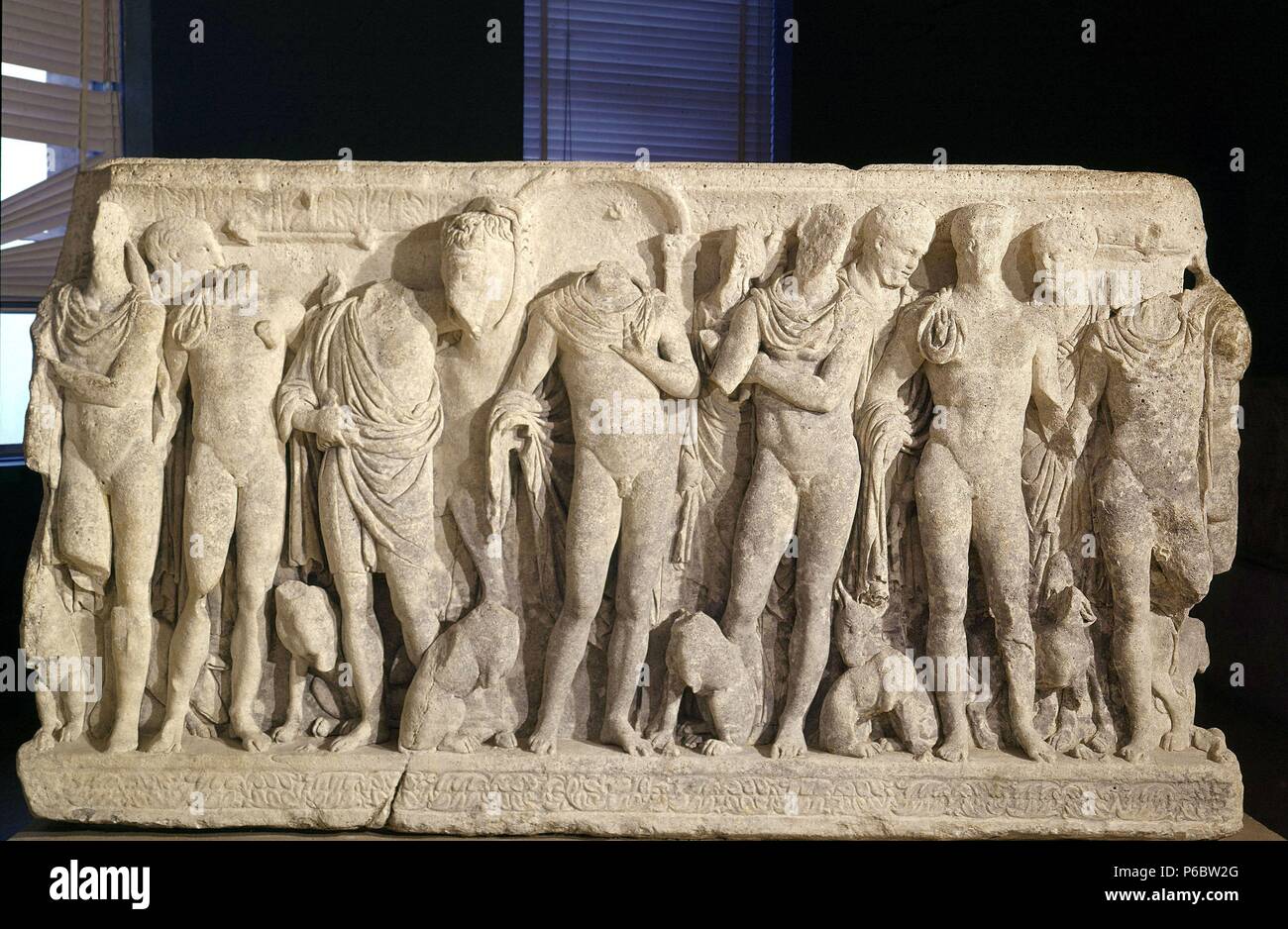 ARTE ROMANO. SARCOFAGO DE HIPOLITO. MUSEO ARQUEOLOGICO DE TARRAGONA