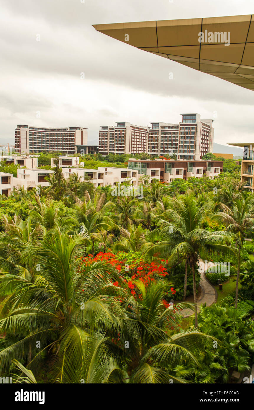 Das Double Tree Hotel Haitang Bay, Hainan, China Stockfoto