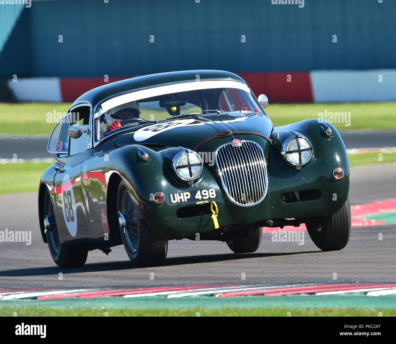 Marc Gordon, Jaguar XK 150, Stirling Moss Trophäe, Pre-61 Sportwagen, Donington historische Festival, Mai 2018, Rennsport, Motorsport, Motorsport, Nrn. Stockfoto