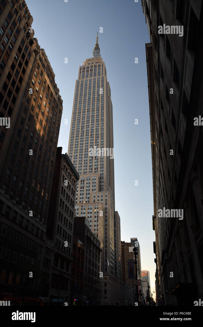 Blick auf das Empire State Building Stockfoto