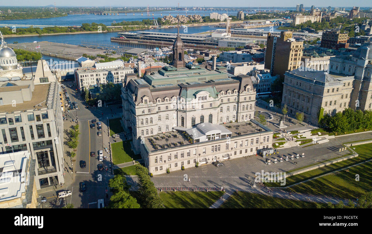 Montreal City Hall, Hôtel de Ville de Montreal, Montreal, Quebec, Kanada Stockfoto