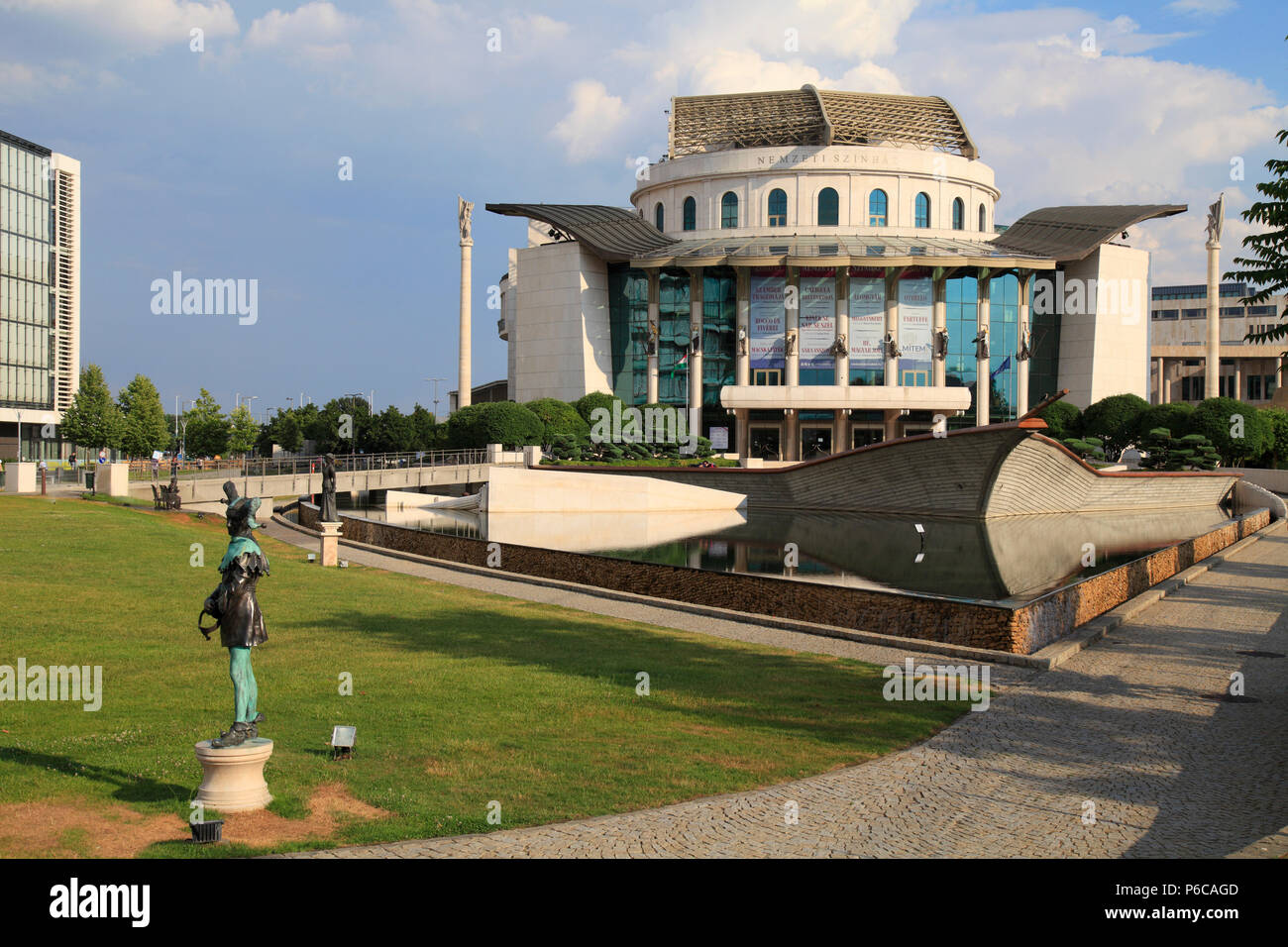 Ungarn, Budapest, Nationaltheater, nh Nemzeti Sz'‡ z, Stockfoto