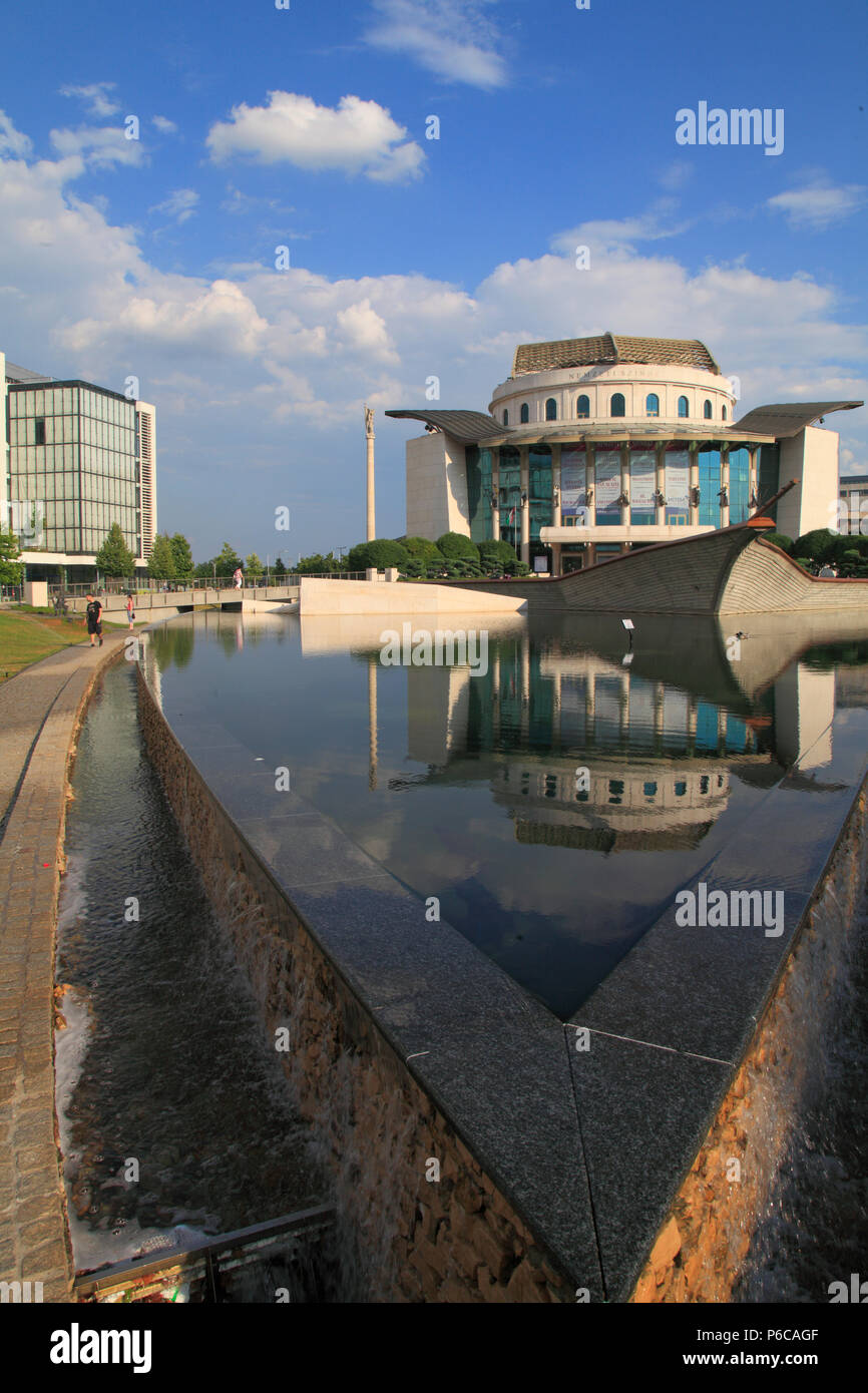 Ungarn, Budapest, Nationaltheater, nh Nemzeti Sz'‡ z, Stockfoto