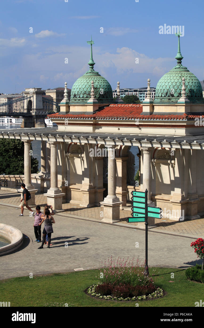 Ungarn, Budapest, V ‡ Rückert, neo-renaissance Garten, Stockfoto