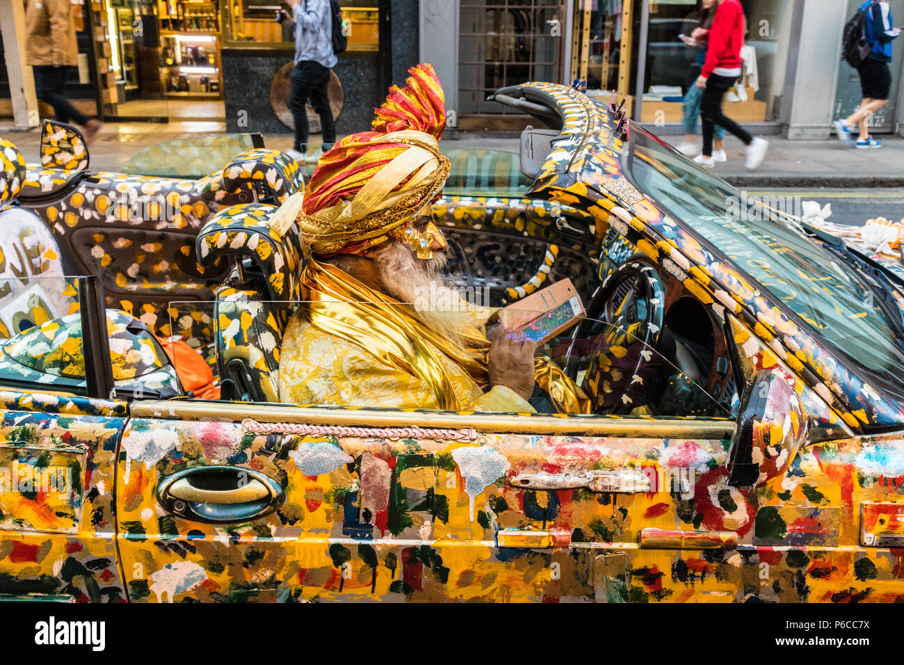 Eine typische Ansicht in Soho in London Stockfoto