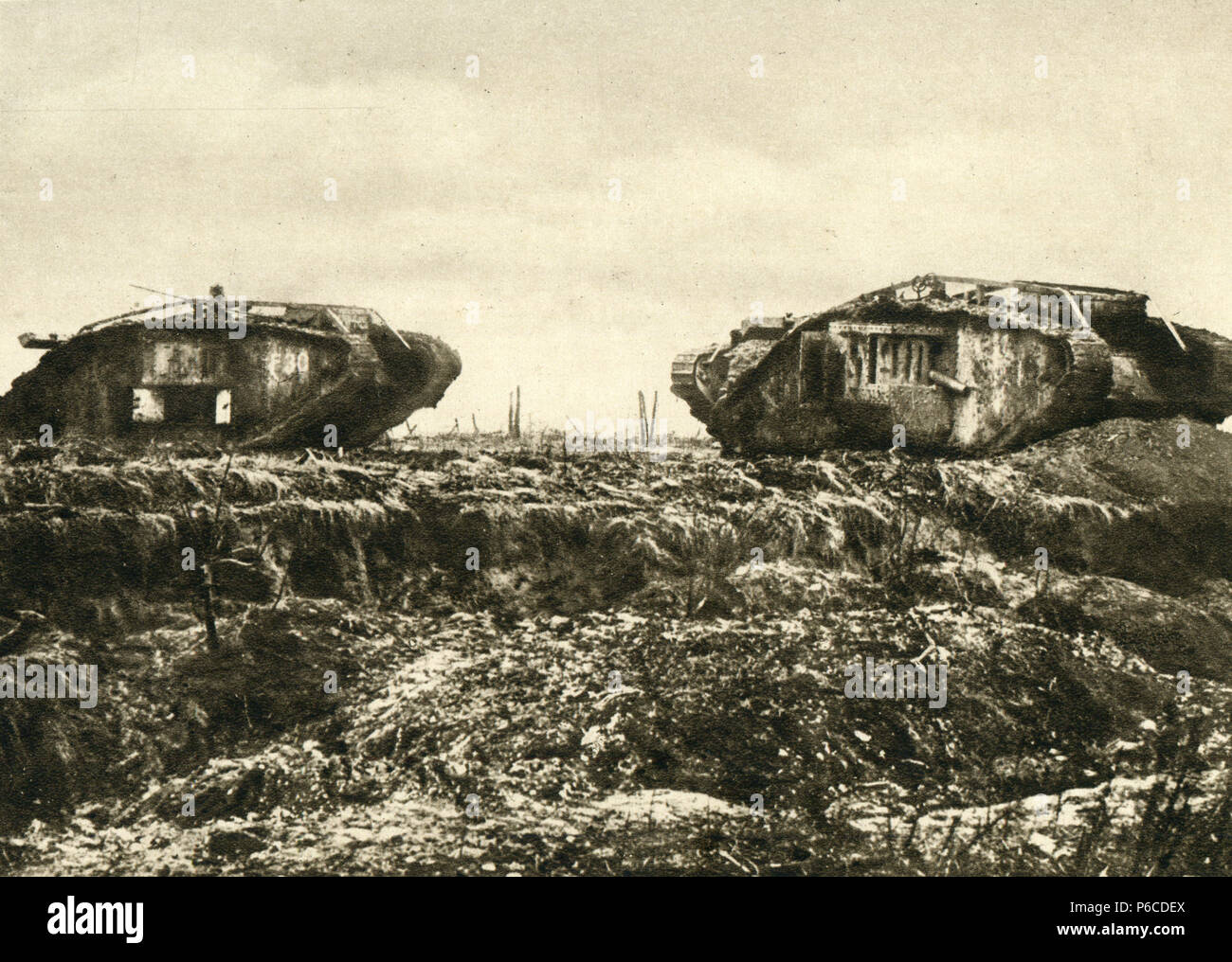 Weltkrieg, Schlacht von Cambrai, ww1, Wwi, Erster Weltkrieg Stockfoto