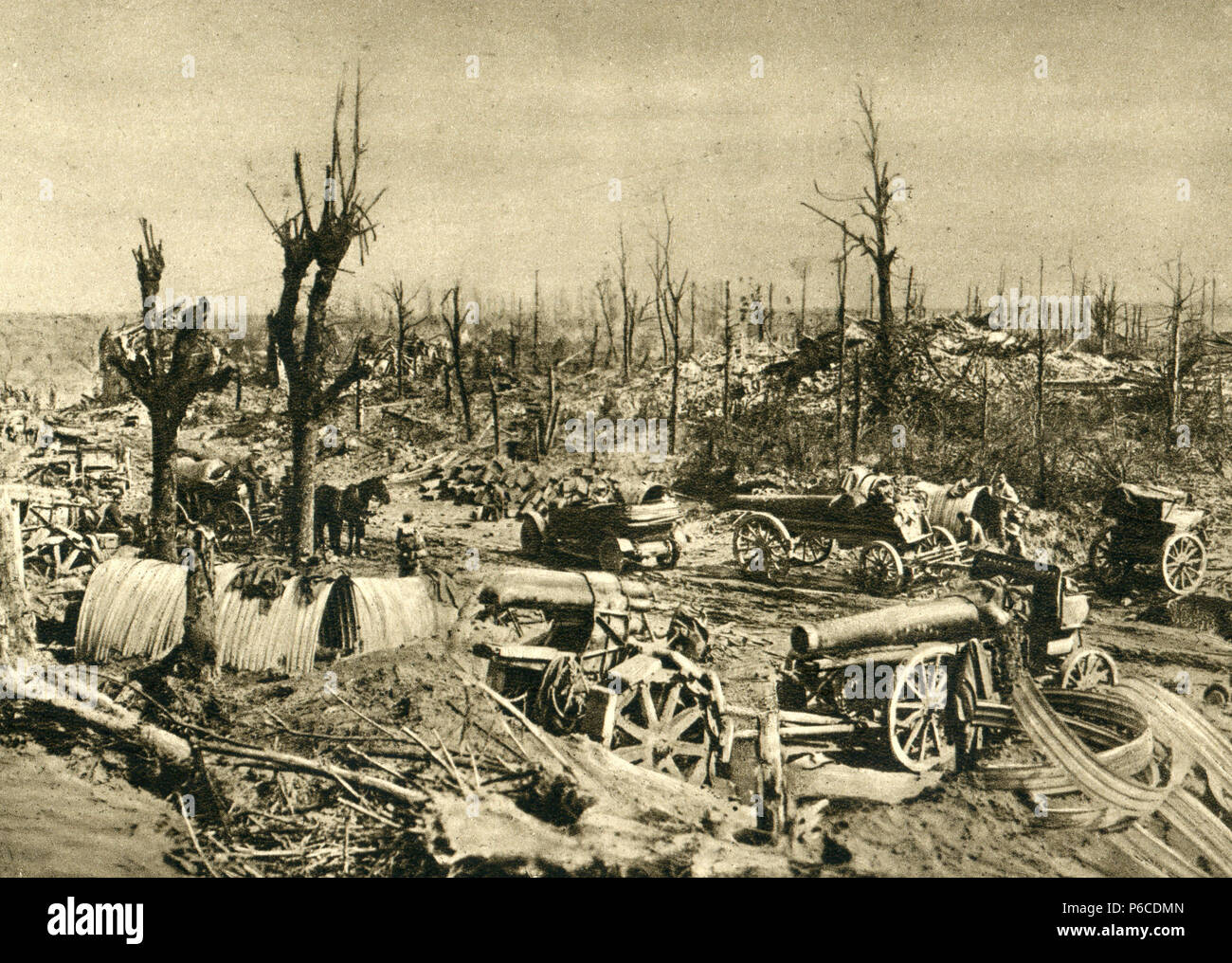 Weltkrieg, Schlacht Gelände, WK 1, Weltkrieg, Weltkrieg Stockfoto