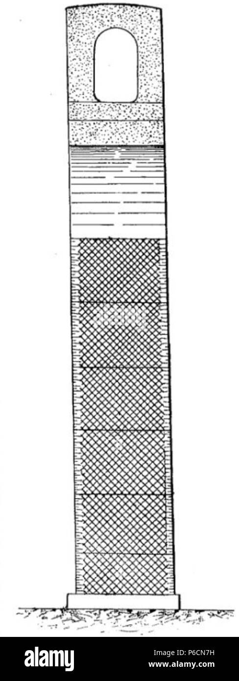11 Coupe d'une Arcade à la Clef de Huvé Stockfoto
