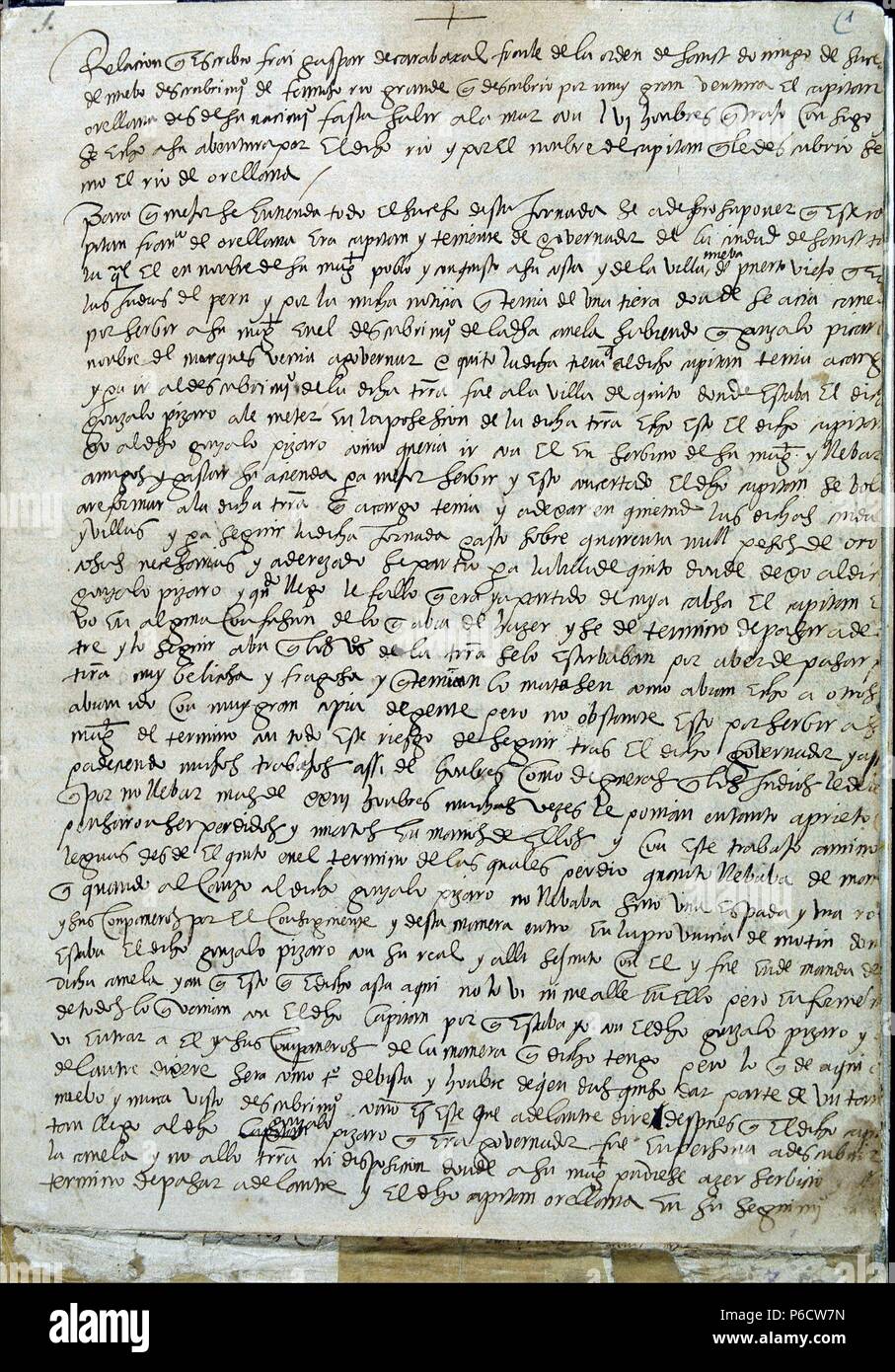 ORELLANA, FRANCISCO DE. EXPLORADOR ESPAÑOL. TRUJILLO 1511 1546