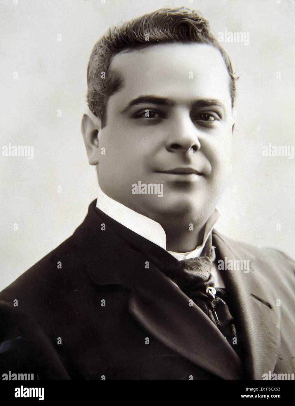 EMILIO MESEJO. CANTANTE LIRICO ESPAÑOL. 1864-1931. REPRODUCCION FOTO. Stockfoto