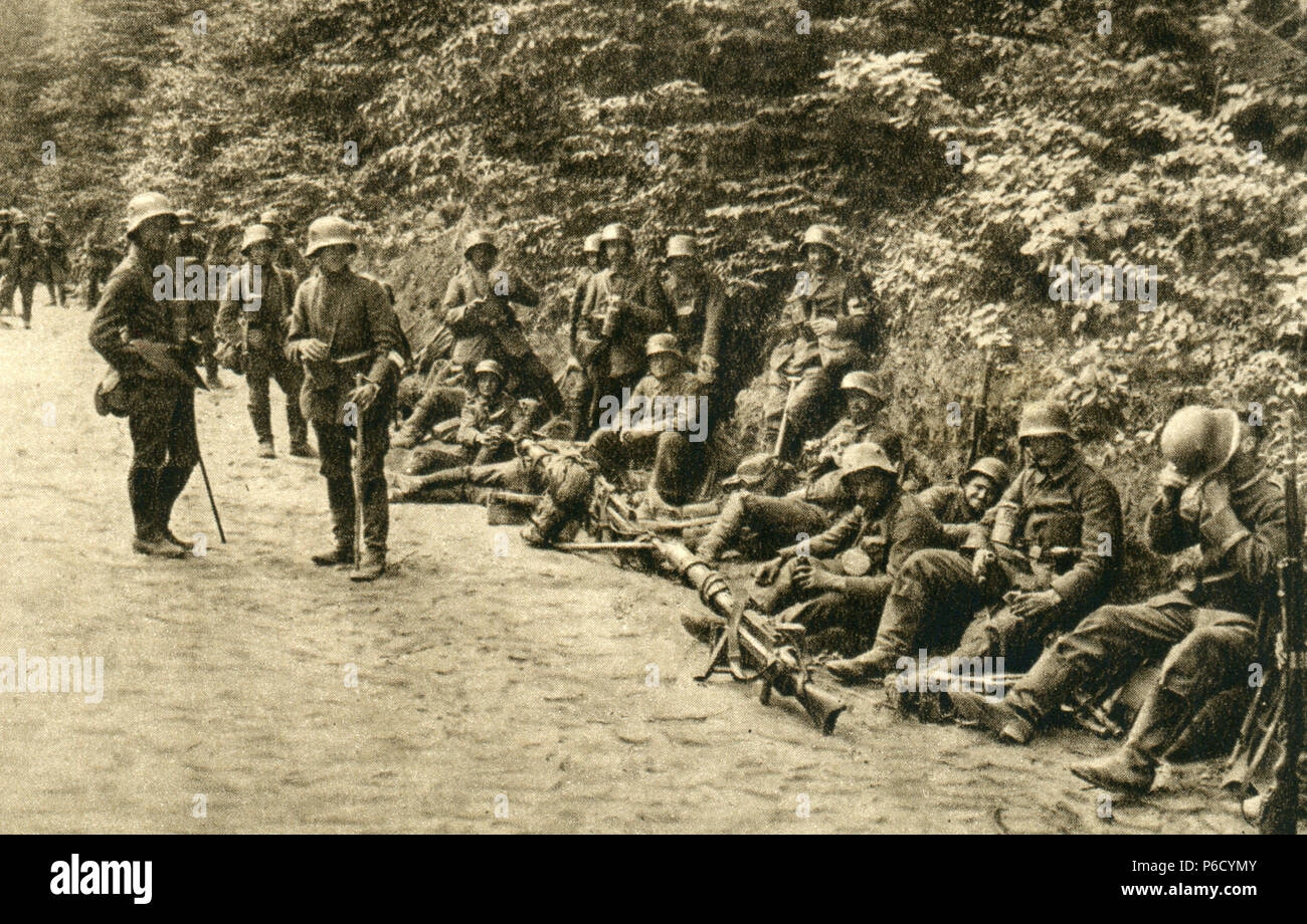 Weltkrieg, Infanterie, WW1, Wwi, Erster Weltkrieg Stockfoto