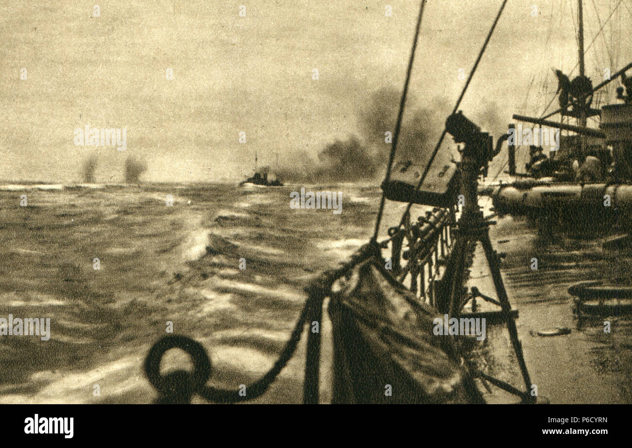 Weltkrieg, Schlacht von Jütland, WK 1, Weltkrieg, Weltkrieg Stockfoto