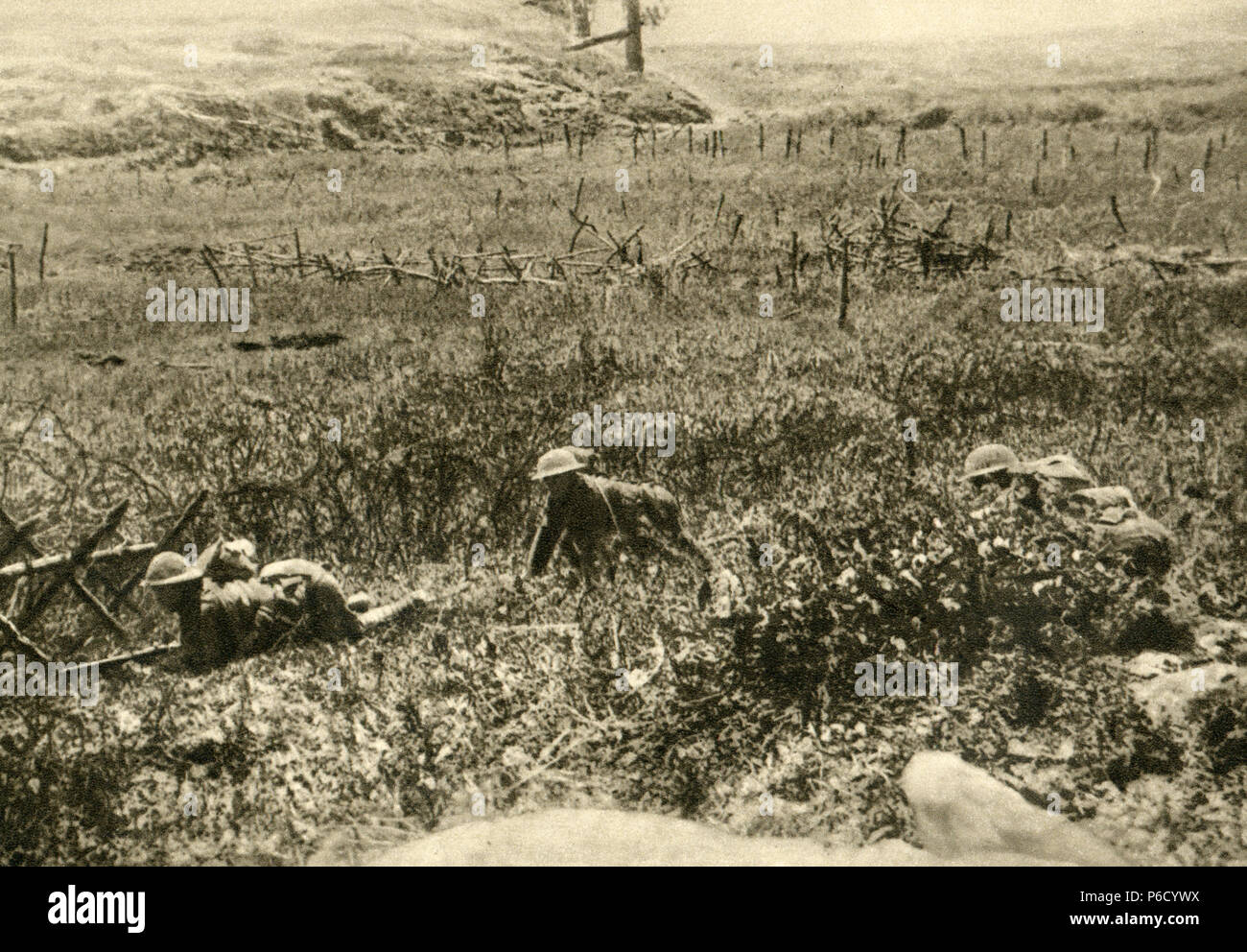 Weltkrieg, Infanterie, britische Soldaten, WK 1, Weltkrieg, Weltkrieg Stockfoto