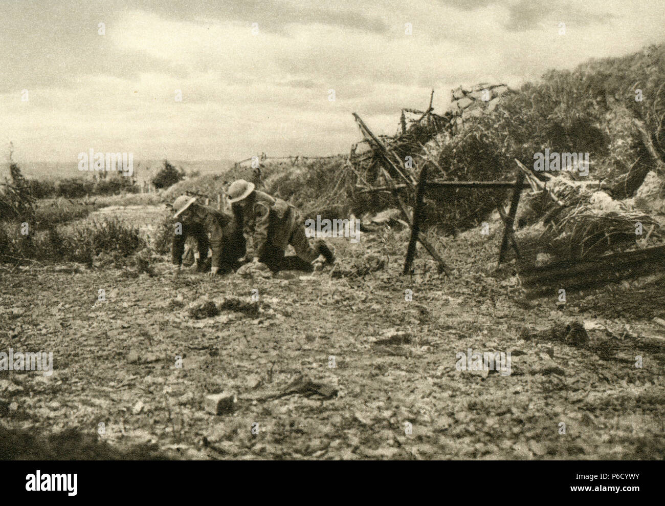 Weltkrieg i, Britische Soldaten-, Haftpflicht-, ww1, Wwi, Erster Weltkrieg Stockfoto