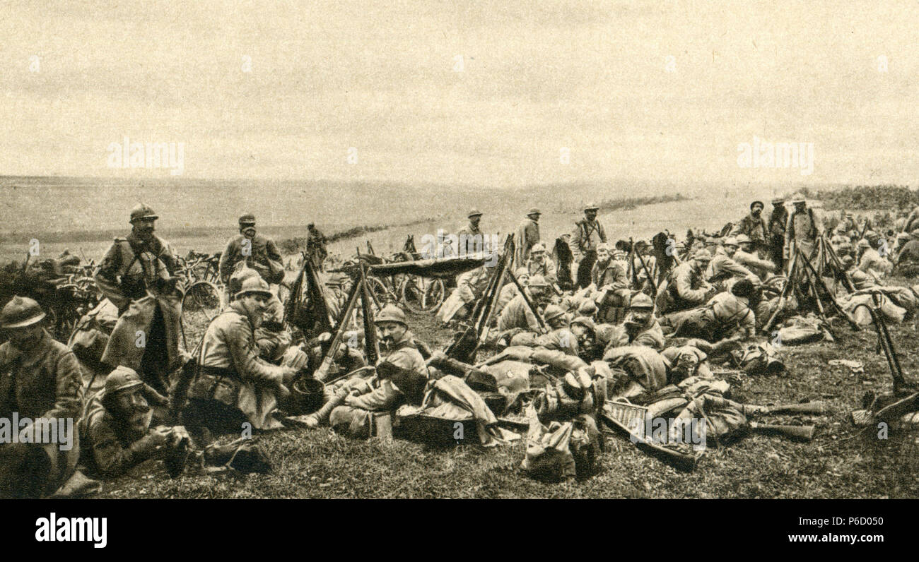 Weltkrieg i, französische Soldaten, WK 1, Weltkrieg, Weltkrieg Stockfoto