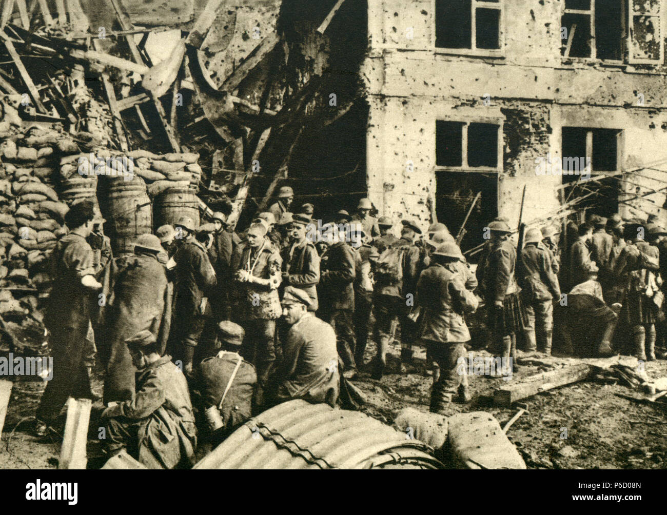 Weltkrieg i, Deutsche Soldaten, Battlefield-Krankenhaus, WK 1, Weltkrieg, Weltkrieg Stockfoto