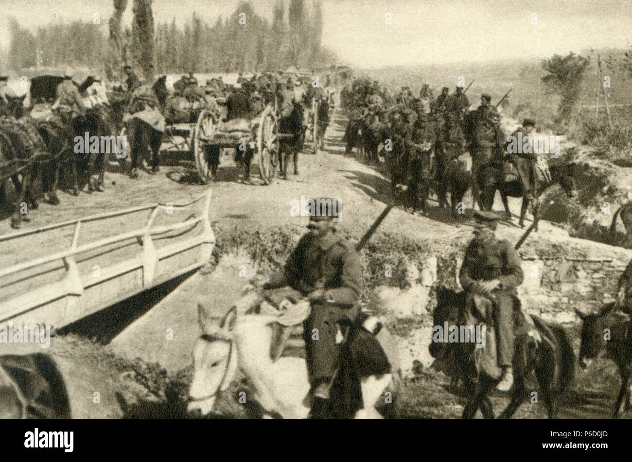 Weltkrieg, Saloniki, Salonica vorne, 1.Weltkrieg, Weltkrieg, Weltkrieg Stockfoto