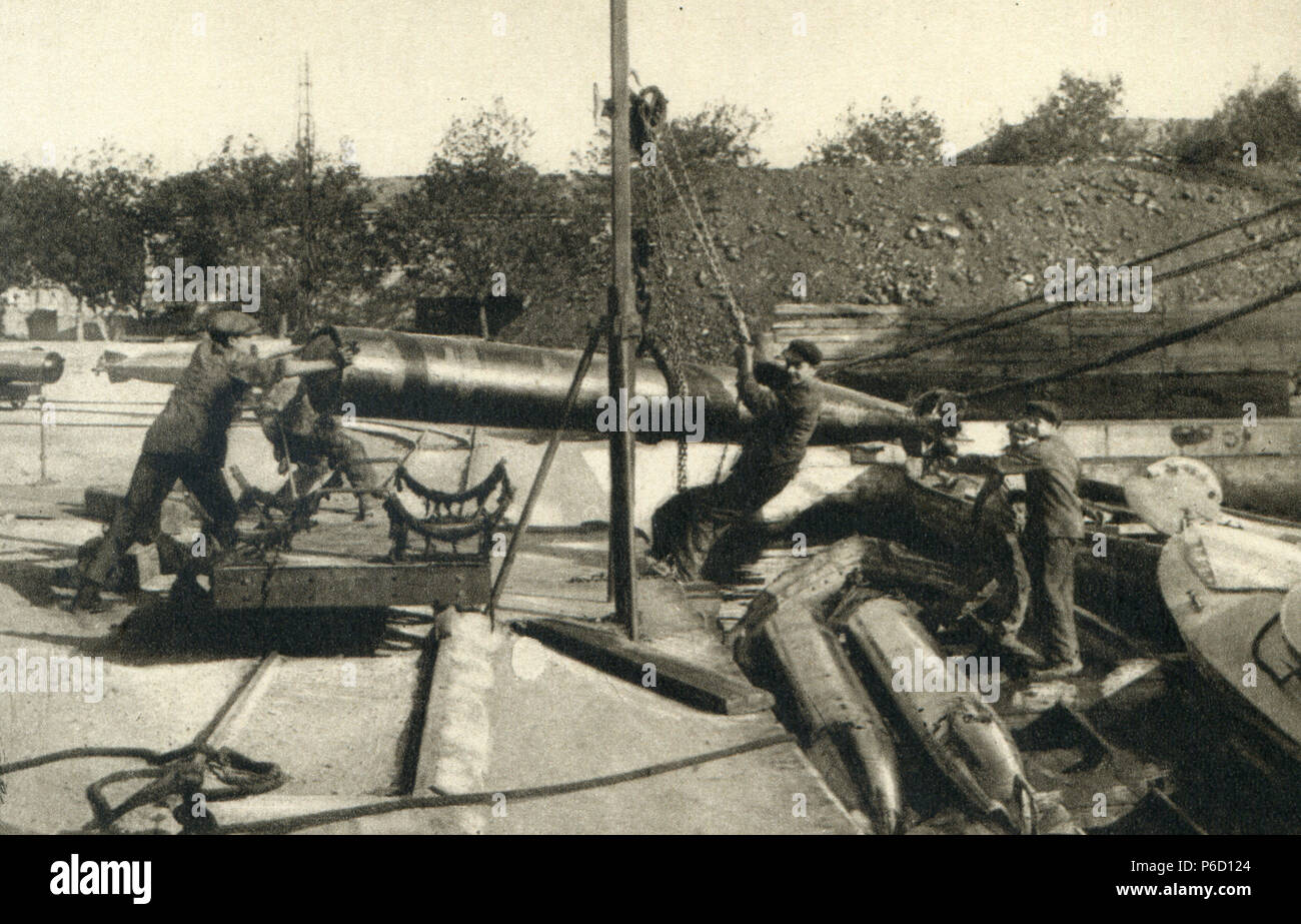 Laden, Toulon, ww1, Wwi, Erster Weltkrieg Stockfoto