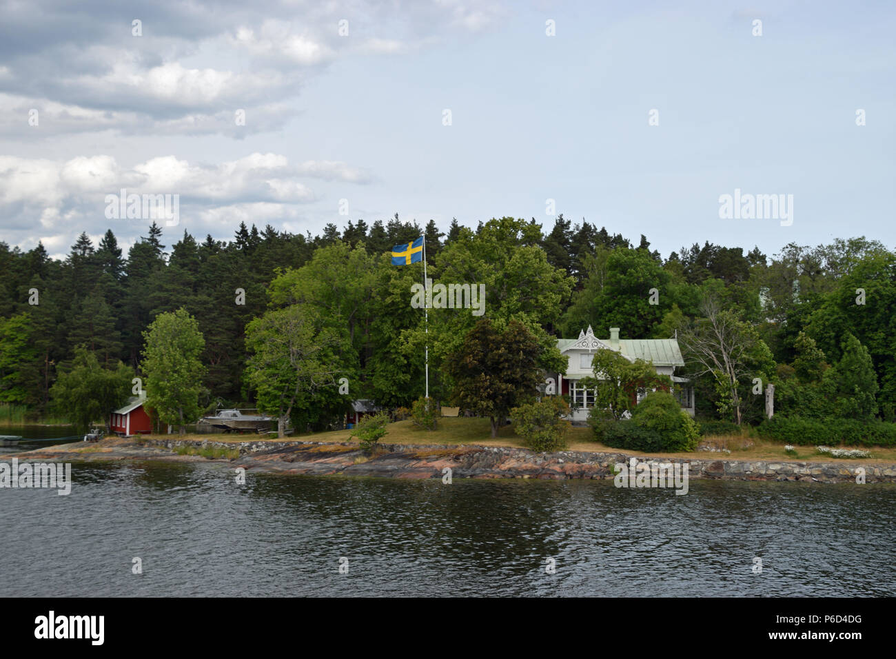 Stockholmer Schären anzeigen Stockfoto