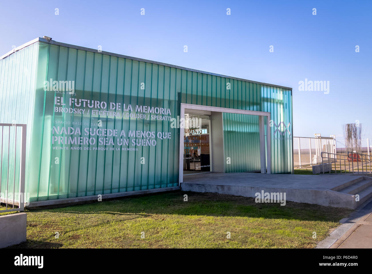 Parque de la Memoria (Memory Park), Park mit Denkmälern für die Opfer