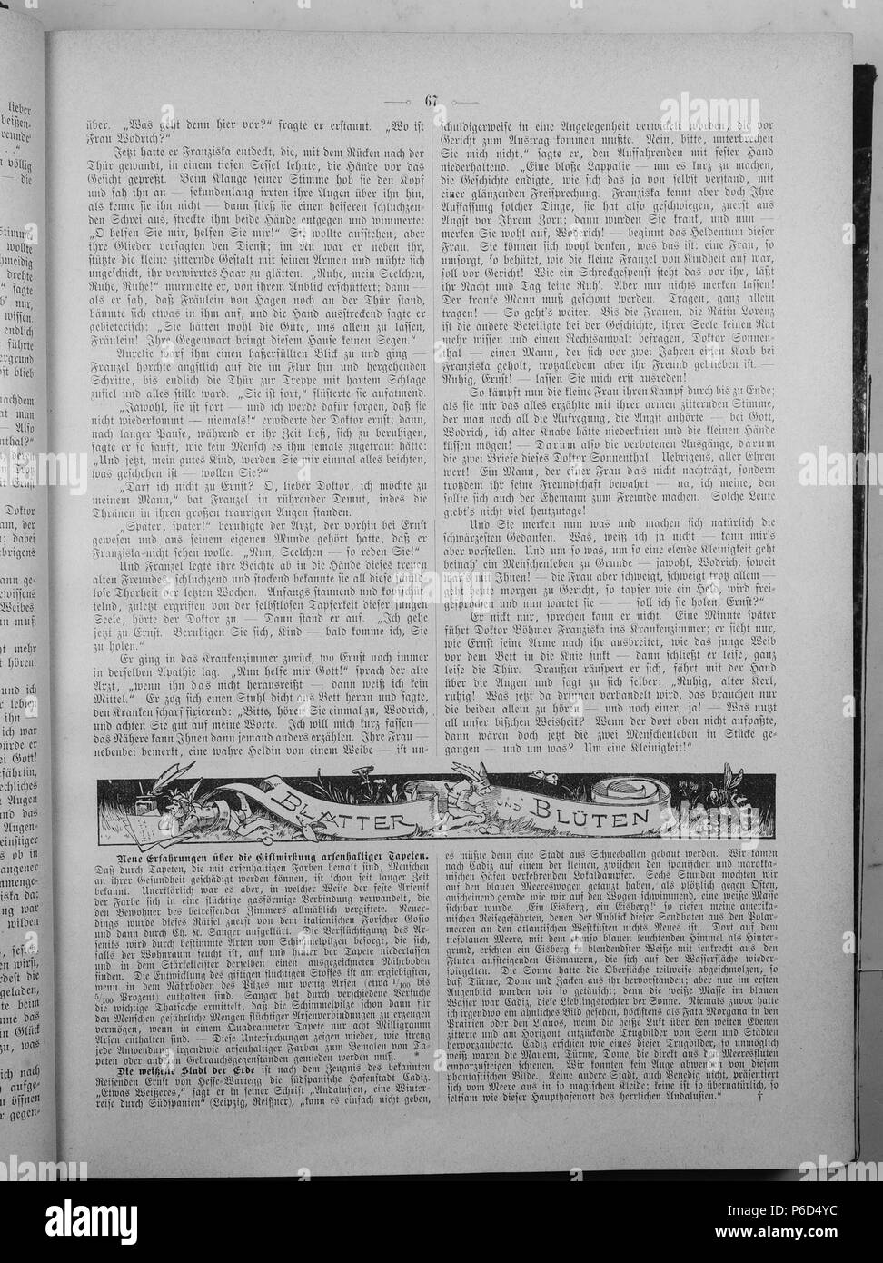 . Gartenlaube sterben. English: Seite 67 aus 'Die Gartenlaube'. Englisch: Seite 67 aus der Zeitschrift Die Gartenlaube für das Jahr 1895. Extrahierte Bild (falls vorhanden): Datei: Sterben b067 Gartenlaube (1895).jpg - Hochauflösende,  2,5 MB. English: keine Bildunterschrift Englisch: keine Bildunterschrift. N/A 18 Gartenlaube (1895) 067 Sterben Stockfoto