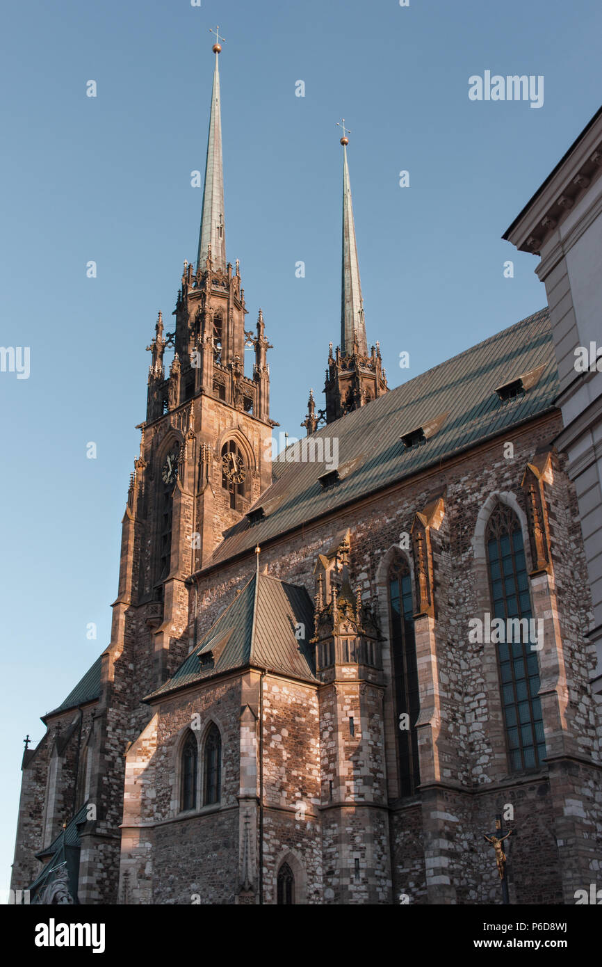 Kathedrale St. Peter und Paul in Brno, Tschechische Republik Stockfoto