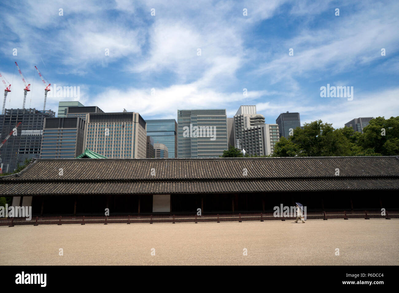 Das Haus der kaiserlichen Leibgarde von Tokyo Imperial Palace Stockfoto