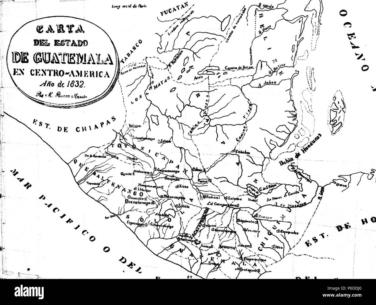 Estadoguatemala 1832. 42 Estadoguatemala 1832 2014-06-22 10-02 Stockfoto