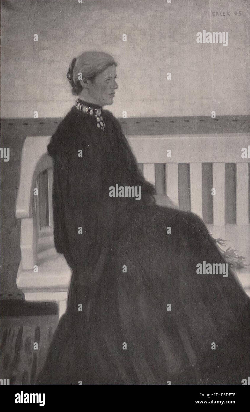 49 Fritz Erler - Bildnis der Frau Geheimrat Neisser. 1905 Stockfoto