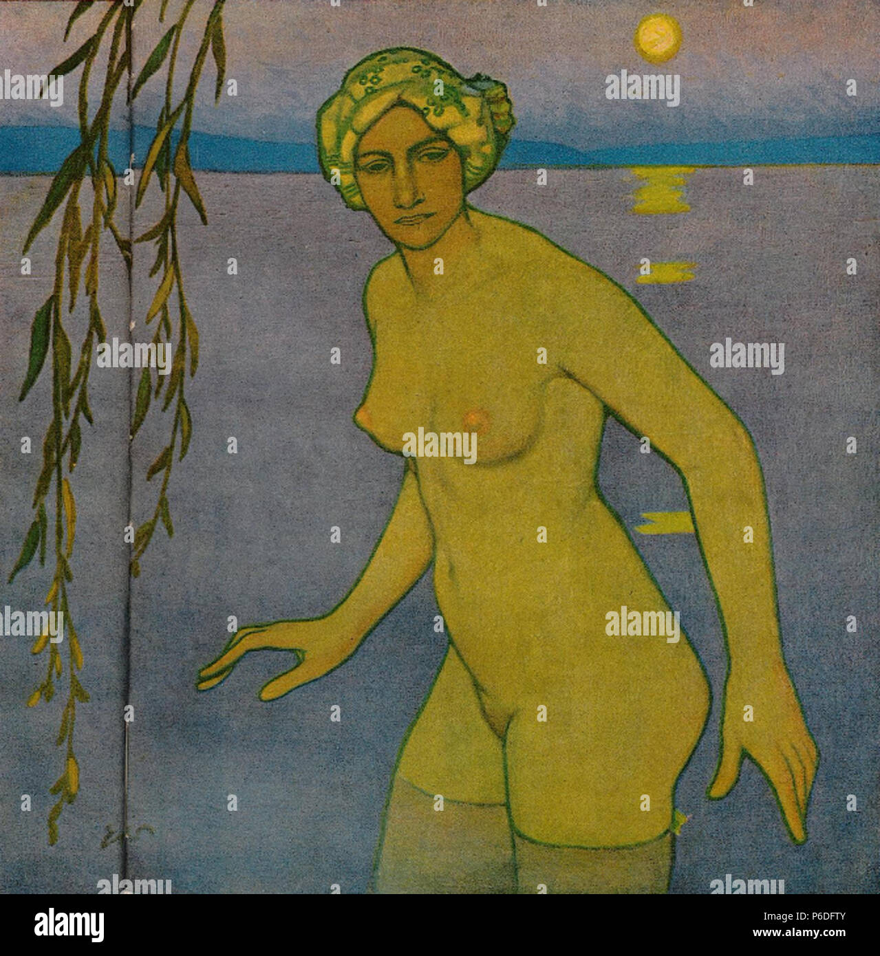 49 Fritz Erler - Mondnacht, 1914 Stockfoto