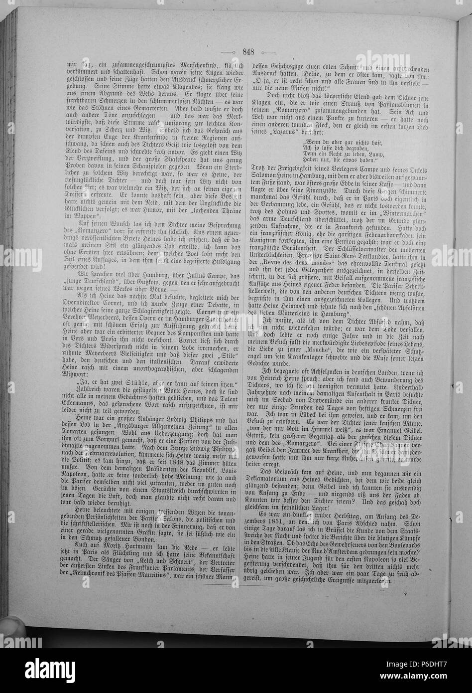 . Gartenlaube sterben. English: Seite 848 aus 'Die Gartenlaube'. Englisch: Seite 848 von Zeitschrift Die Gartenlaube für 1897. Extrahierte Bild (falls vorhanden): Datei: Die Gartenlaube (1897) b 848.jpg - Hochauflösende,  2,5 MB. English: keine Bildunterschrift Englisch: keine Bildunterschrift. N/A 32 Gartenlaube (1897) 848 Sterben Stockfoto