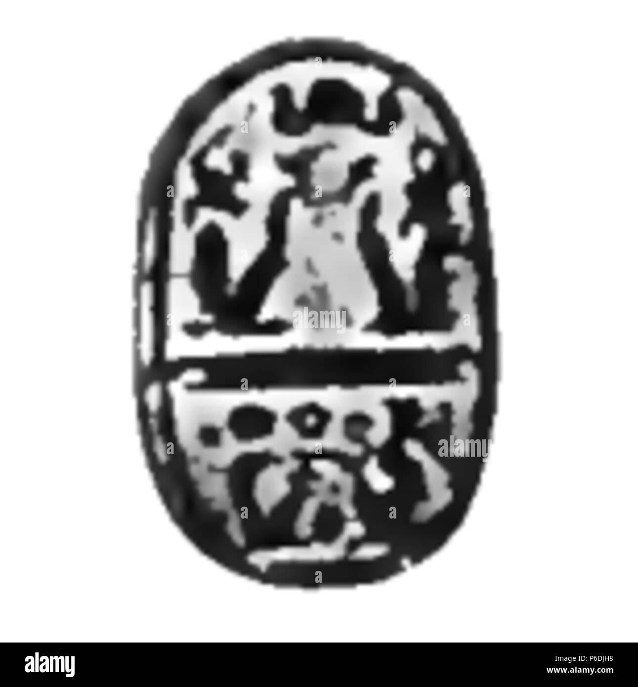 58 KhepermaatraScarabPetrie Stockfoto