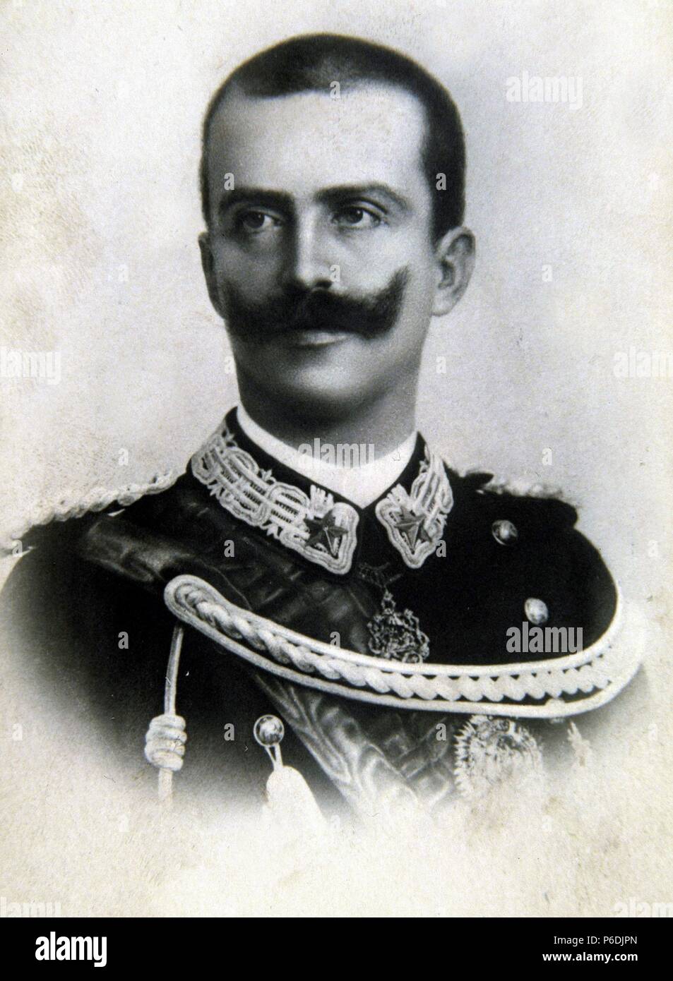 VICTOR MANUEL III. REY DE ITALIA. 1869-1947. Stockfoto
