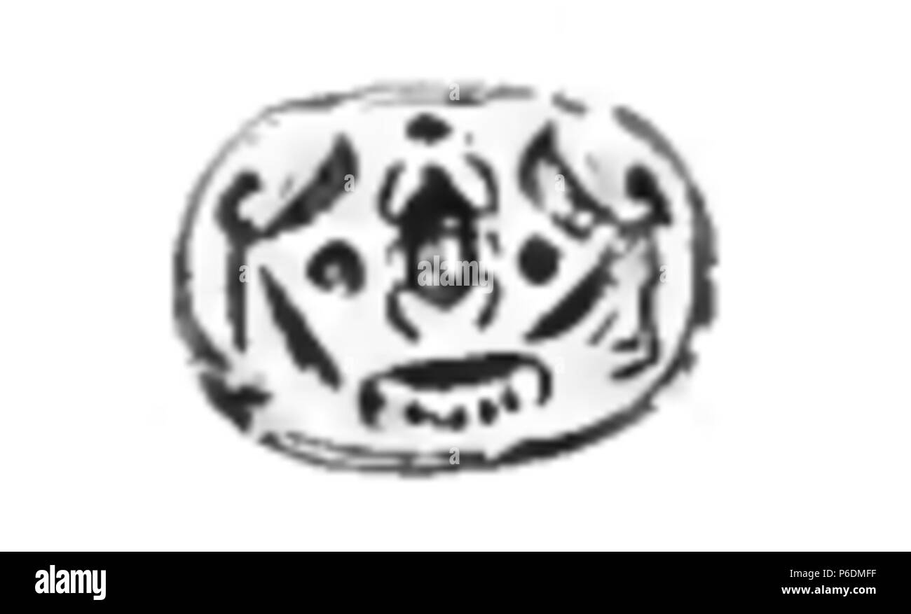 65 NubkheperraScarabPetrie Stockfoto