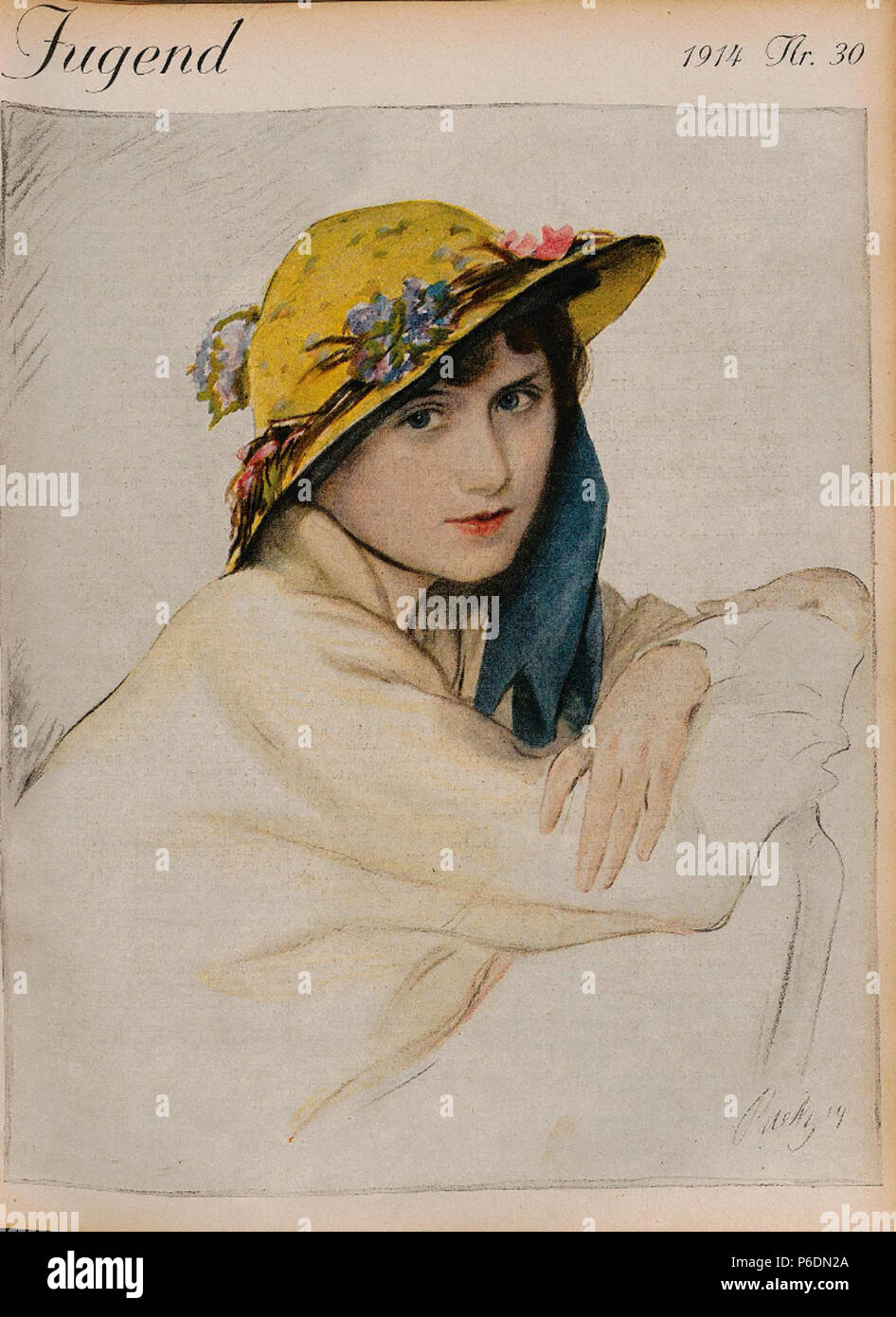 66 Paul Rieth Jugend Nr. 30, 1914 Stockfoto