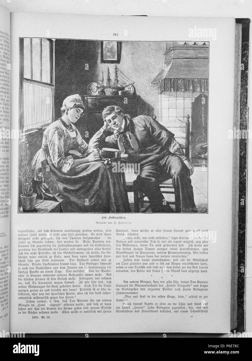 . Gartenlaube sterben. English: Seite 405 aus 'Die Gartenlaube'. Englisch: Seite 405 aus der Zeitschrift Die Gartenlaube für das Jahr 1895. Extrahierte Bild (falls vorhanden): Datei: Die Gartenlaube (1895) b405.jpg - Hochauflösende,  2,5 MB. English: keine Bildunterschrift Englisch: keine Bildunterschrift. N/A 20 Gartenlaube (1895) 405 Sterben Stockfoto