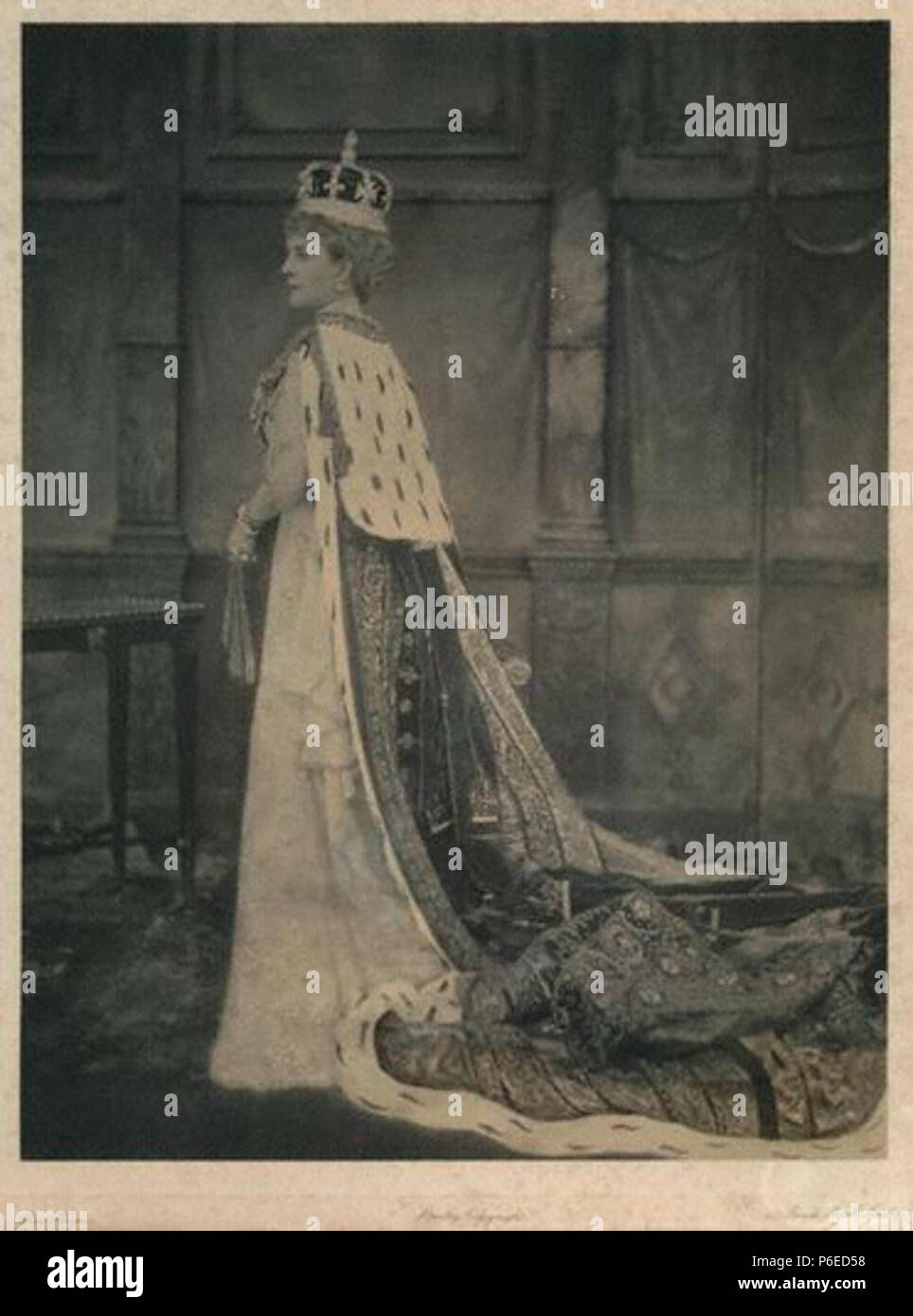 Von Alice Hughes, Platin drucken, 1902 1 Alexandra von Dänemark (1902) Stockfoto