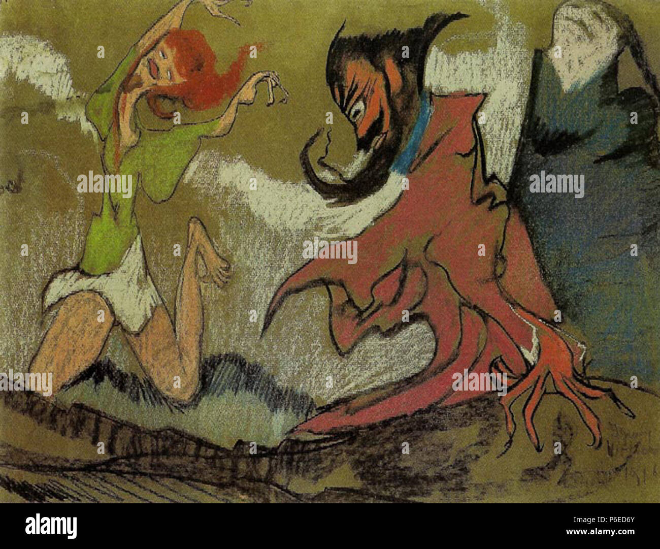 81 tancerką Witkacy-Kompozycja z Stockfoto