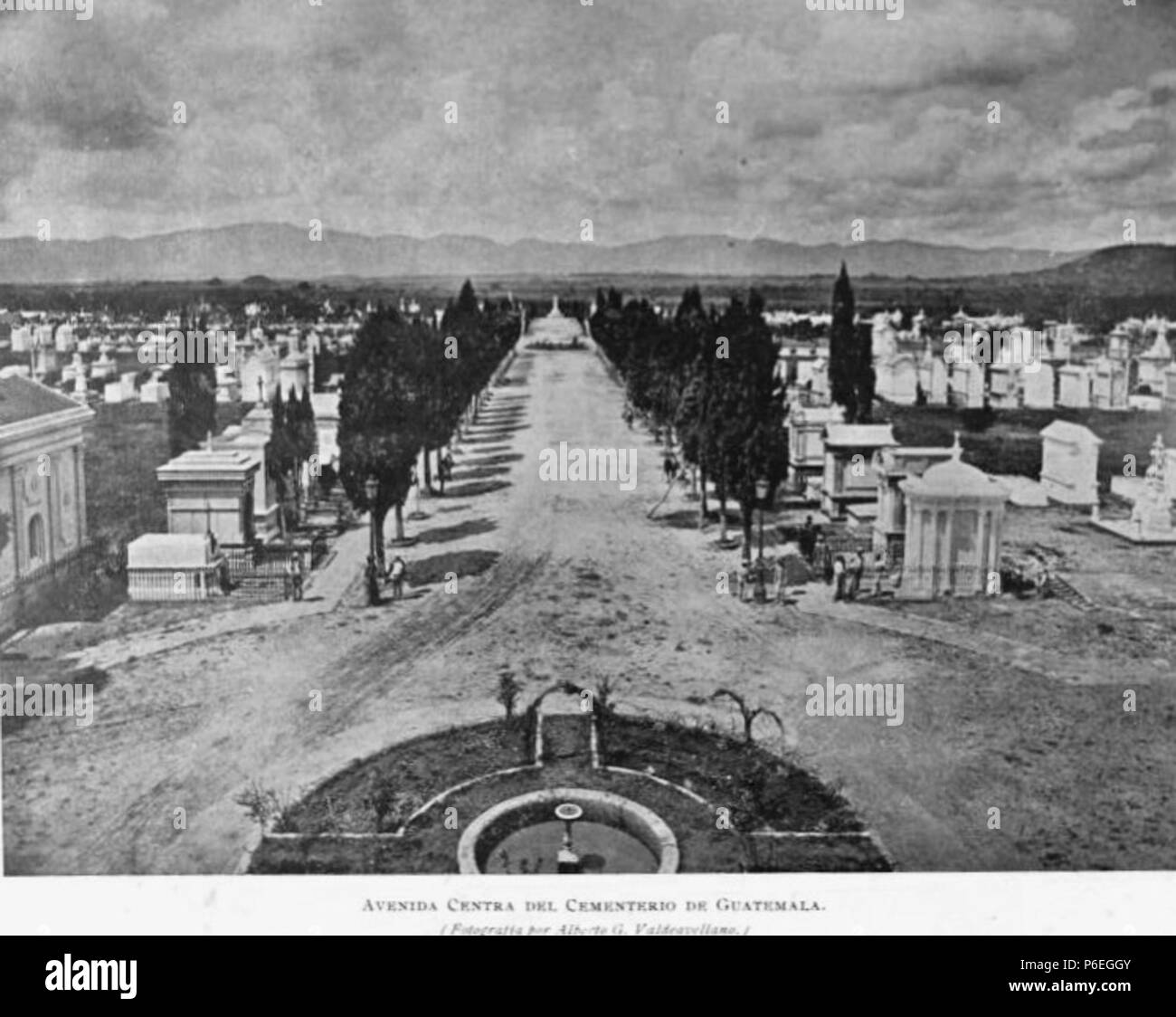 Español: cementerio General de la Ciudad de Guatemala en 1896. 1896 10 Cementerio 1896 c Stockfoto