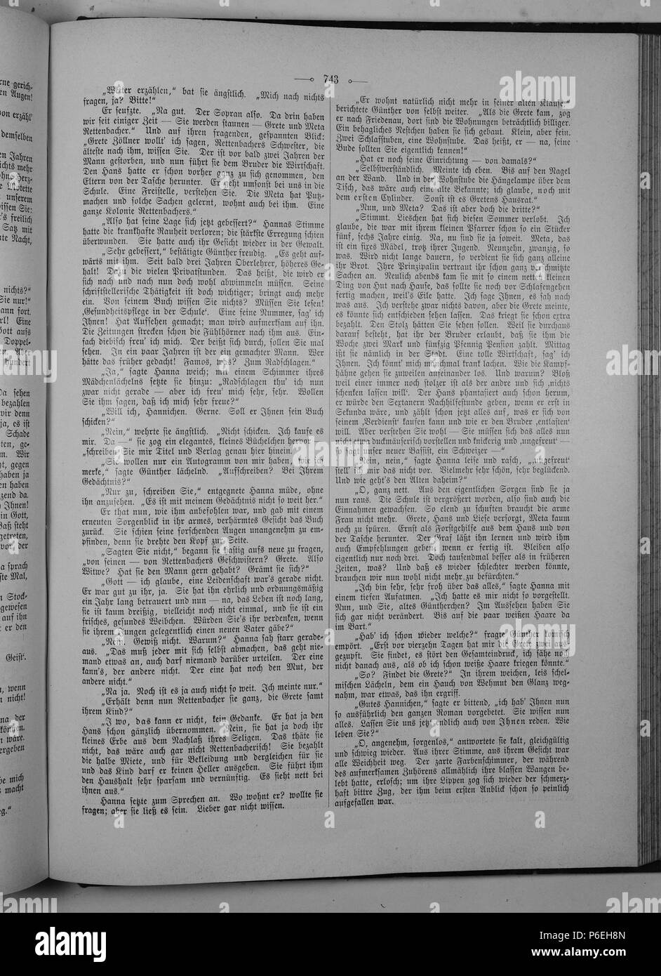 . Gartenlaube sterben. English: Seite 743 aus 'Die Gartenlaube'. Englisch: Seite 743 aus der Zeitschrift Die Gartenlaube für 1897. Extrahierte Bild (falls vorhanden): Datei: Die Gartenlaube (1897) b 743.jpg - Hochauflösende,  2,5 MB. English: keine Bildunterschrift Englisch: keine Bildunterschrift. N/A 32 Gartenlaube (1897) 743 Sterben Stockfoto