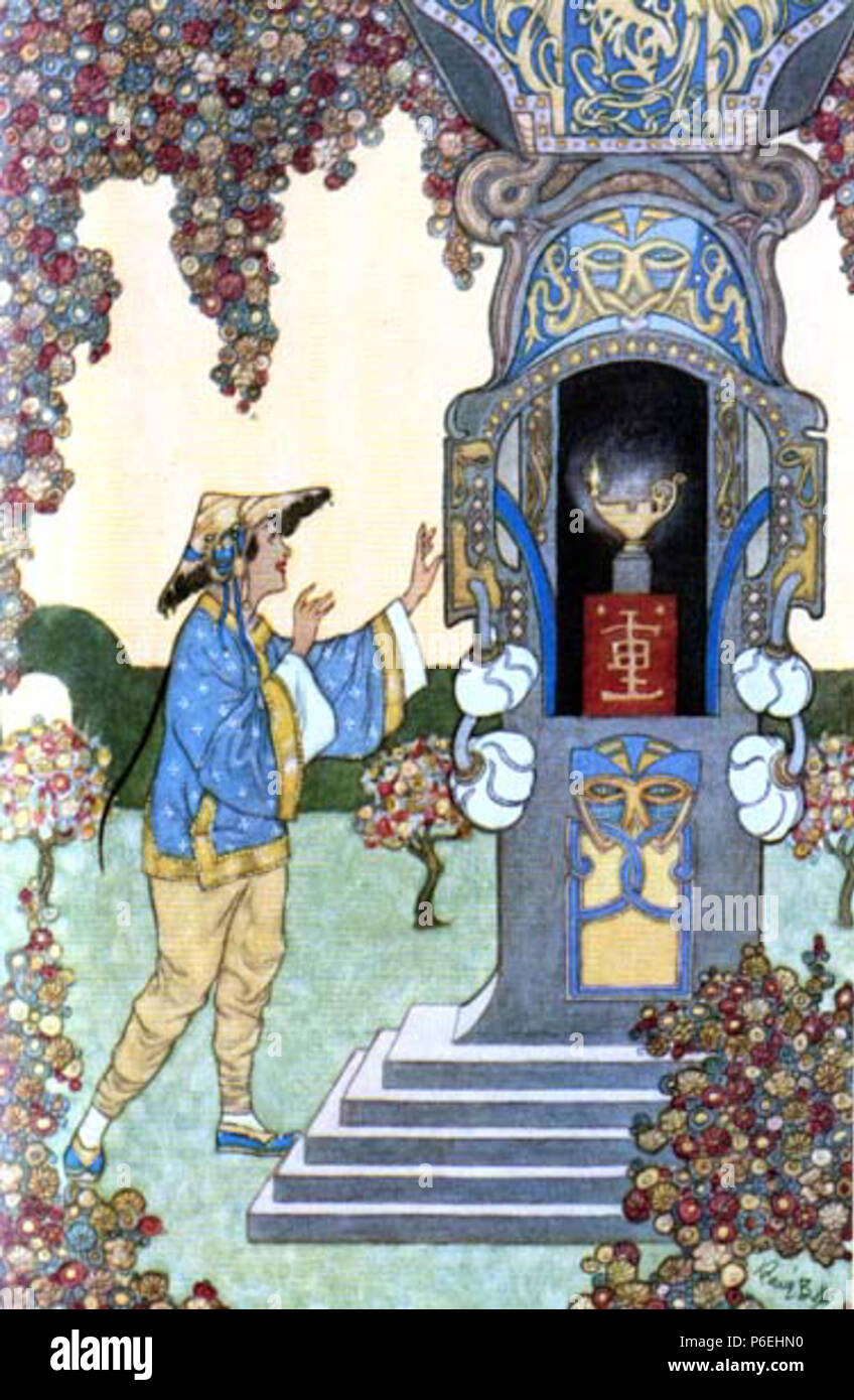 Englisch: Die Geschichten für Arabian Nights Entertainments wurden von" veröffentlicht Longmans, Green und Co., London, 1898 von Andrew Lang (1844-1912). Die Abbildungen sind von Rene Stier (1870-1946) die Lager Schwarz/Weiß-Bilder werden durch Gerechtigkeit Henry Ford (1872-1941). 1898 3-ALA-D- Stockfoto