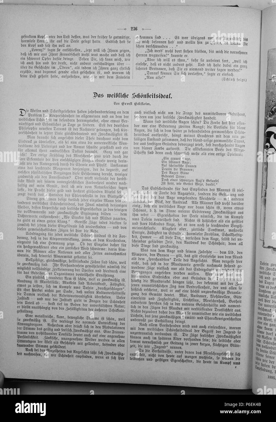. Gartenlaube sterben. English: Seite 236 aus 'Die Gartenlaube'. Englisch: Seite 236 von Zeitschrift Die Gartenlaube für das Jahr 1895. Extrahierte Bild (falls vorhanden): Datei: Die Gartenlaube (1895) b236.jpg - Hochauflösende,  2,5 MB. English: keine Bildunterschrift Englisch: keine Bildunterschrift. N/A 19 Gartenlaube (1895) 236 Sterben Stockfoto