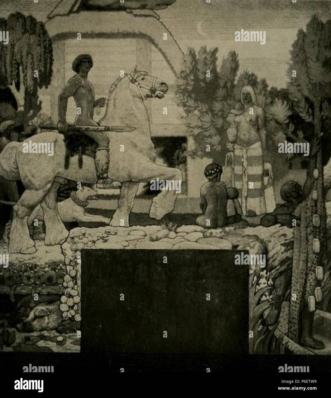 Fritz Erler - Ausschnitt aus den Wandbildern im Festsaal des Neuen Rathauses in Hannover, 1913. 1913 49 Fritz Erler - Ausschnitt aus den Wandbildern im Festsaal des Neuen Rathauses in Hannover, 1913 (1) Stockfoto