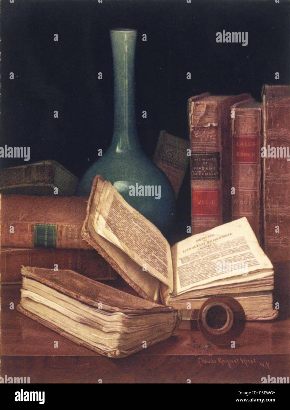 . Der bücherwurm der Tabelle ca. 1890 8 Brooklyn Museum - Der Bücherwurm Tabelle - Claude Raguet Hirst Stockfoto