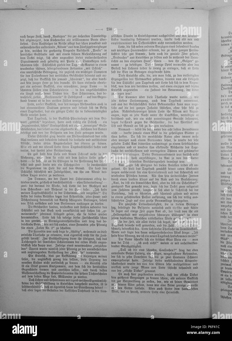 . Gartenlaube sterben. English: Seite 230 aus 'Die Gartenlaube'. Englisch: Seite 230 aus der Zeitschrift Die Gartenlaube für 1897. Extrahierte Bild (falls vorhanden): Datei: Die Gartenlaube (1897) b 230.jpg - Hochauflösende,  2,5 MB. English: keine Bildunterschrift Englisch: keine Bildunterschrift. N/A 29 Gartenlaube (1897) 230 Sterben Stockfoto