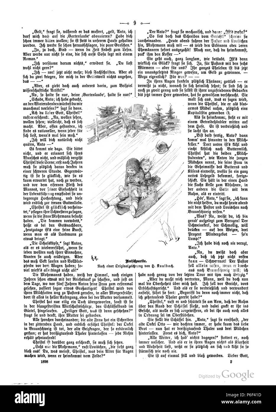 . Gartenlaube sterben. Ausdruck Fehler: nicht erkanntes Wort 'die'. English: keine Bildunterschrift Englisch: keine Bildunterschrift. N/A 33 Gartenlaube (1898) 0009 sterben Stockfoto