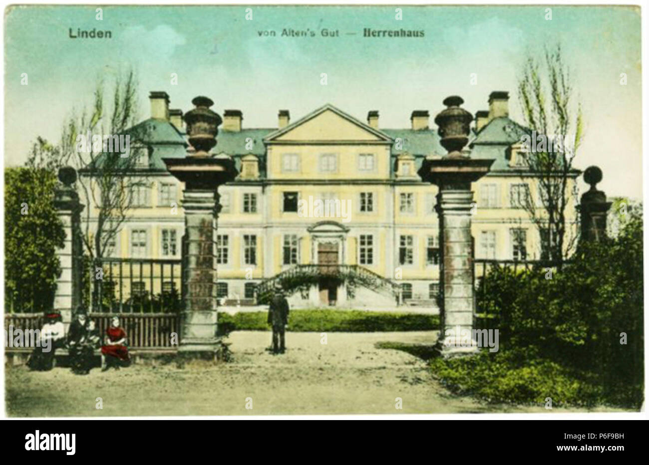 Circa 1900 Ansichtskarte Linden von AltenGut Herrenhaus das lindener
