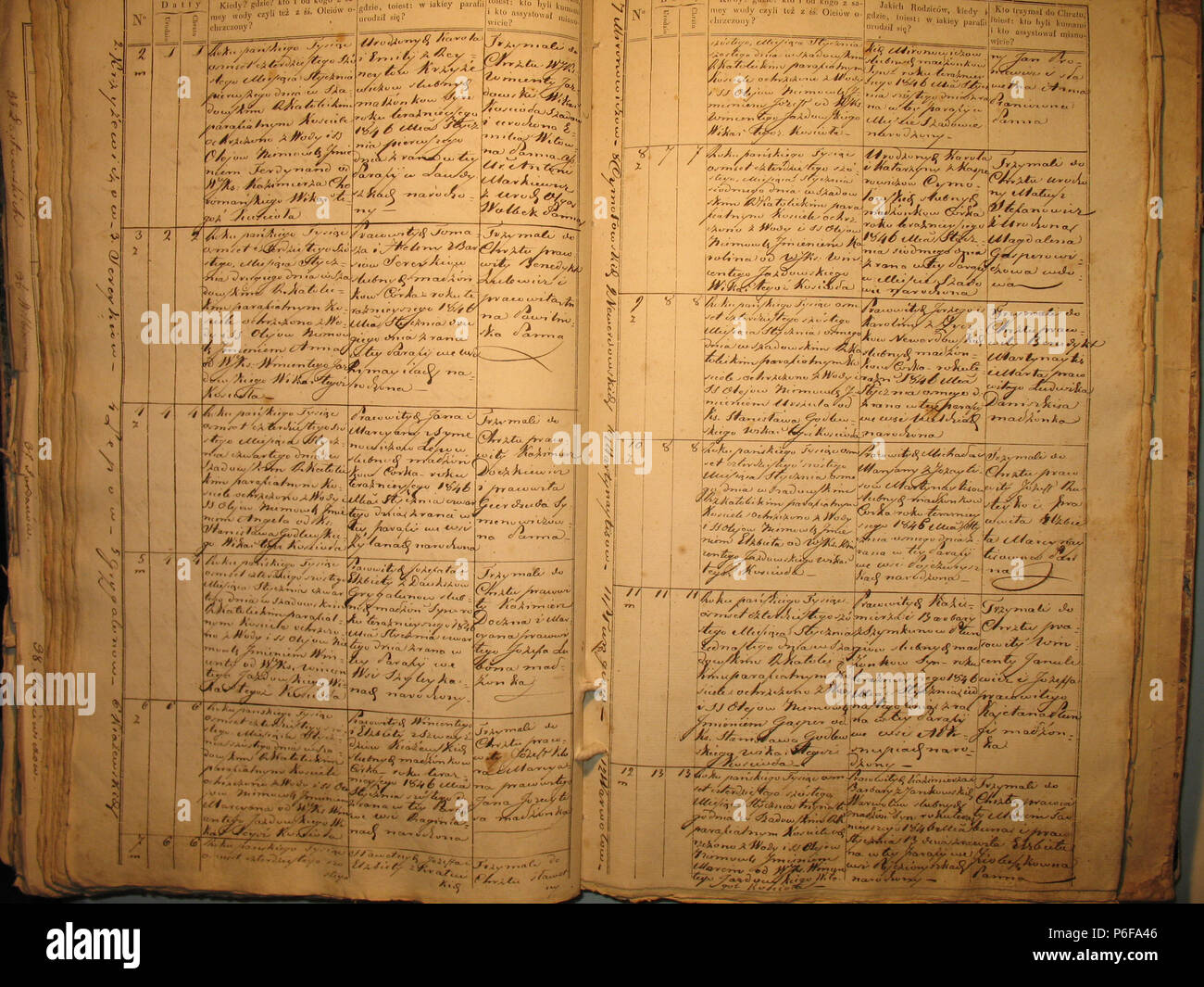 95 Šeduvos RKB 1840-1847 krikšto metrikų knyga 172 Stockfoto